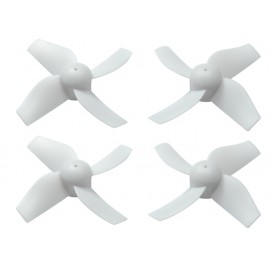 Plastic 4-Blade Propeller 31mm/0.8mm Shaft CW/CCW Set (WHITE) 