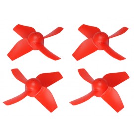 Plastic 4-Blade Propeller 31mm/1.0mm Shaft CW/CCW Set (RED)