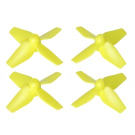 Plastic 4-Blade Propeller 38.5mm/1.5mm Shaft CW/CCW Set (YELLOW)