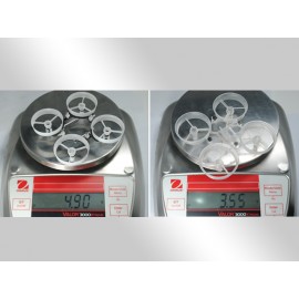 CNC Delrin/Double Carbon Fiber 65mm Ducted Main Frame 