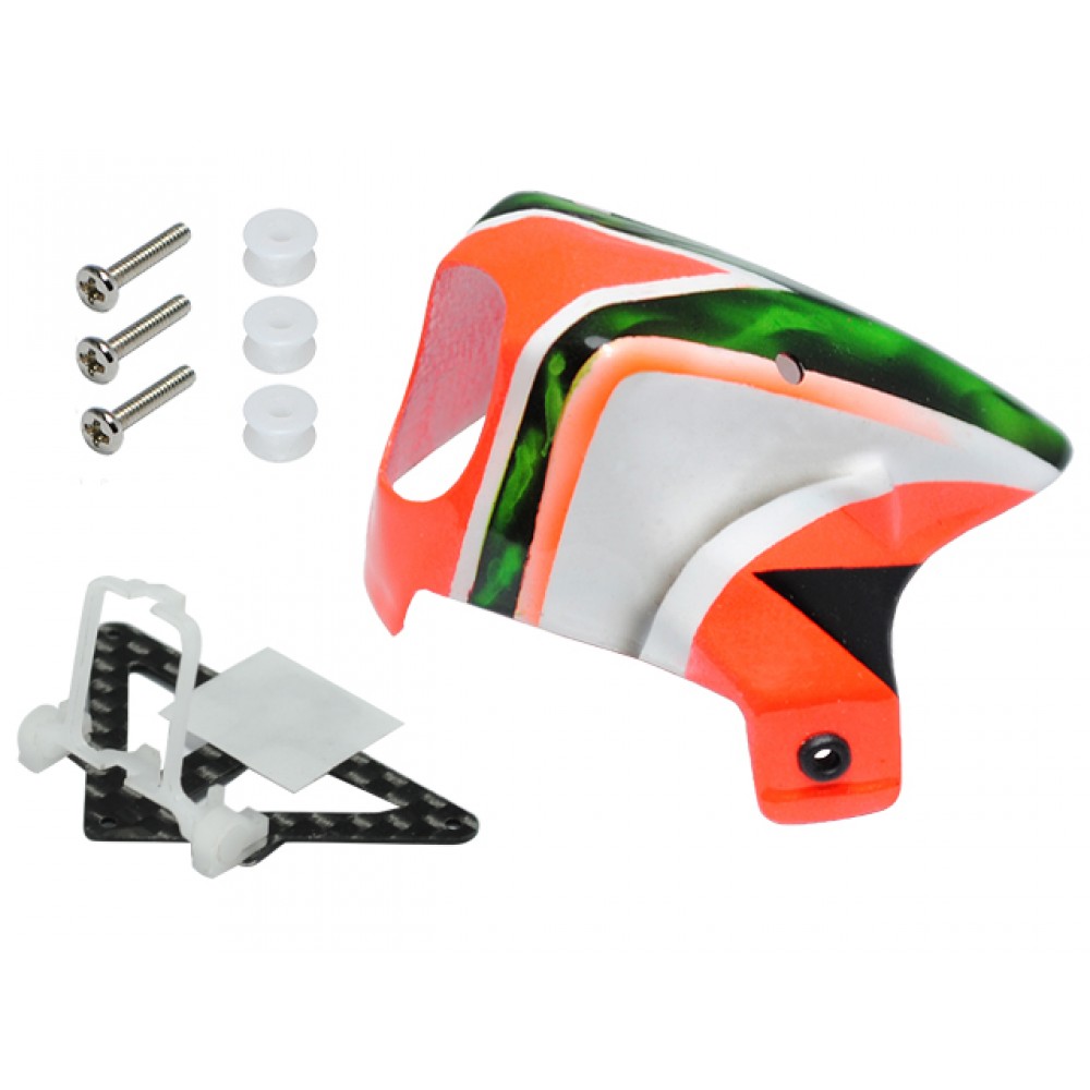 Adjustable Tilt Angle Camera Mount w/ Canopy Set (RED) - BLADE INDUCTRIX FPV 