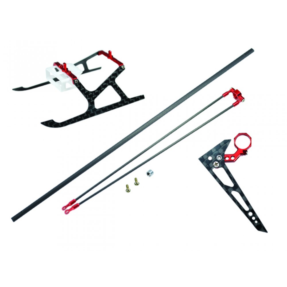 CNC Blade mCP S Tail Boom Combo (RED) - BLADE MCPS