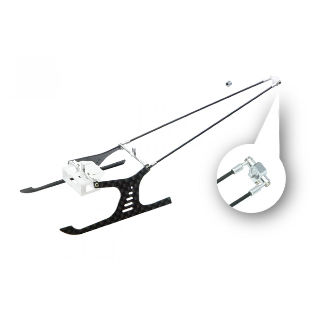 Aluminum/Carbon Fiber Landing Gear "A" Style w/ Tail Support - BLADE MCPS