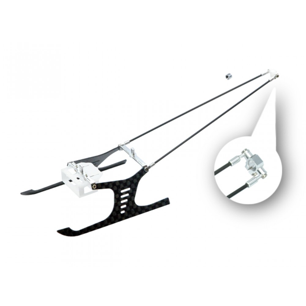 Aluminum/Carbon Fiber Landing Gear "V" Style w/ Tail Support - BLADE MCPS