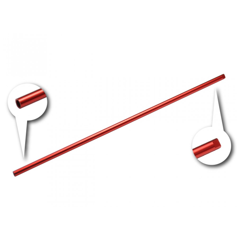 CNC Aluminum 135mm OD 3mm Tail Boom Extension (RED) (for MH-MCPS005/X)