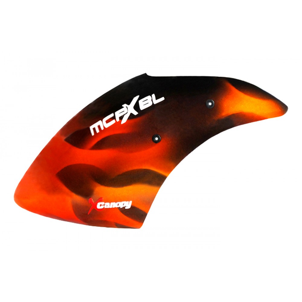 XCanopy Airbrush Fiberglass Brown Smoke Canopy - BLADE MCPXBL