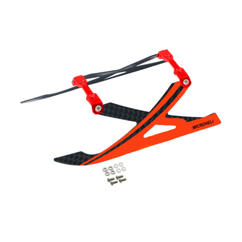 Aluminum/Carbon Fiber Landing Gear "X" Style (RD) - BLADE 120 S / S2