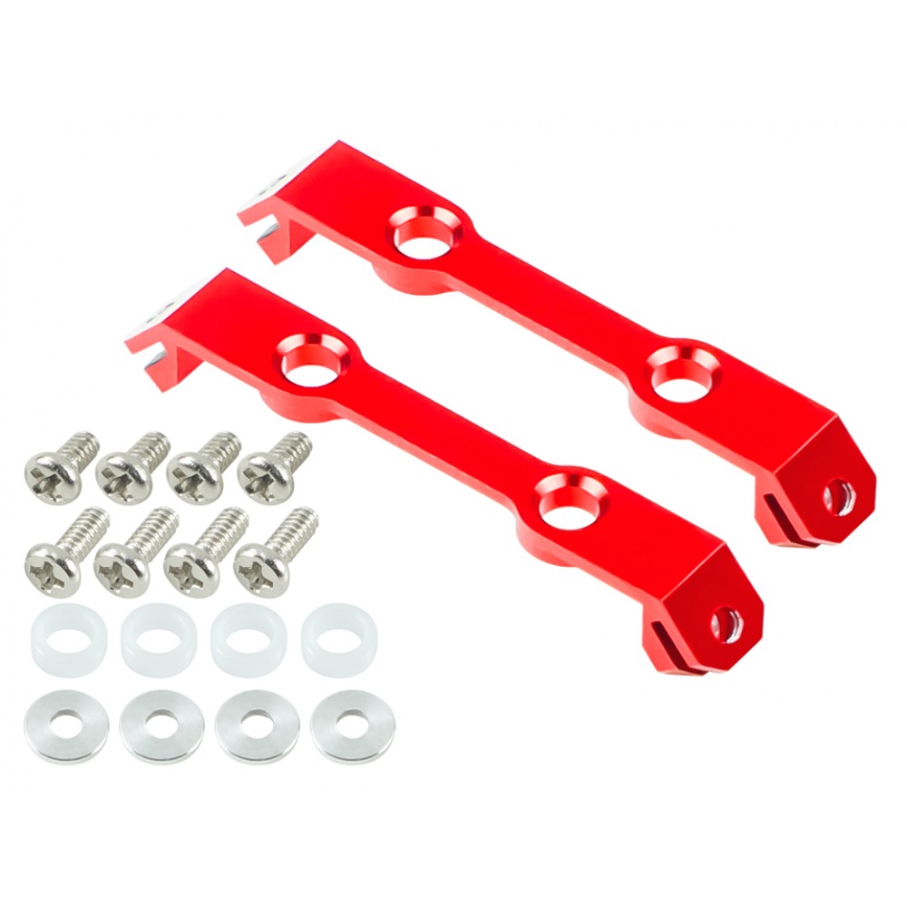 Aluminum Landing Gear Support (RED)(for MICROHELI Landing Gear series)