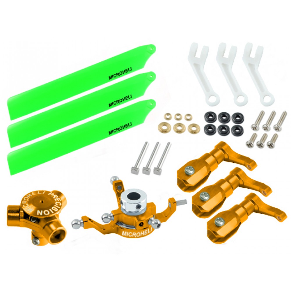CNC AL/Plastic Triple Green Blade Conversion set (GOLD) - BLADE 120S/ S2