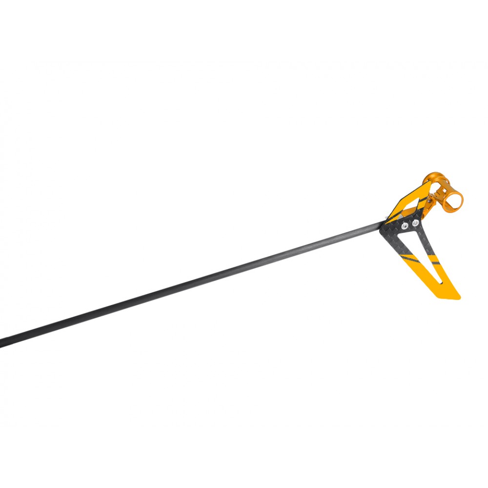 Tail Motor Mount w/ Solid Carbon Boom Vertical Fin set (GOLD) - BLADE 120 S / S2