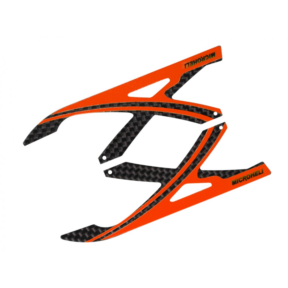 Carbon Fiber Landing Skids "X" Style (R) (for MICROHELI Landing Gear)