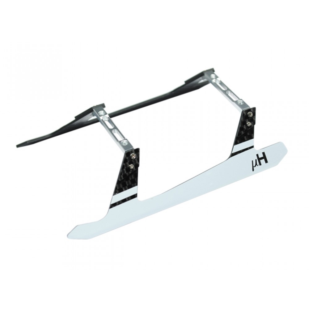 Aluminum/Carbon Fiber Landing Gear "U" Style (WHITE) - BLADE 130 S