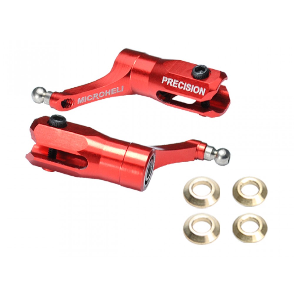 Main Blade Grip w/ Thrust Bearing/Titanium Ball (RED) - BLADE 130 S