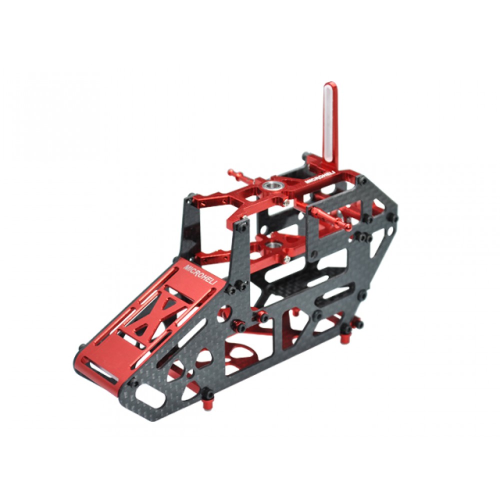 Aluminum/Carbon Fiber Main Frame (RED) - BLADE 130 S