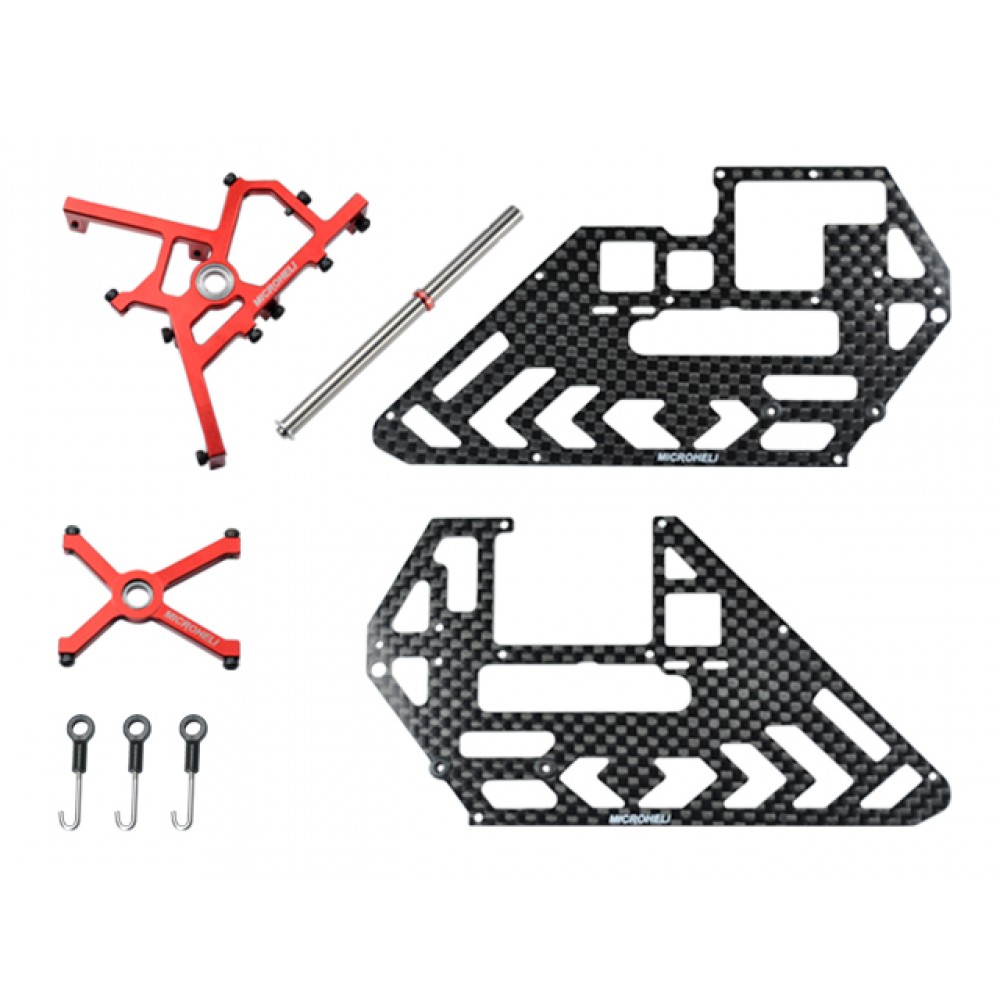 Short Head w/ Reorder Servos Set (RED)(for MICROHELI frame BLADE 130 S)