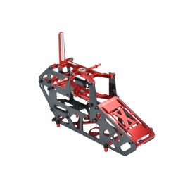 Aluminum/Carbon Fiber Main Frame (RED) - BLADE 130 S