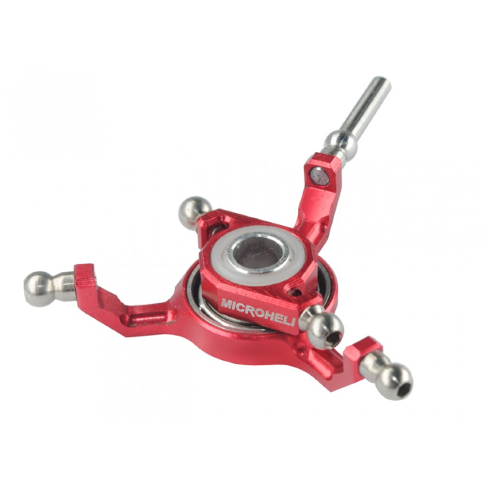 Precision CNC Titanium X Swashplate (RED) - BLADE 130 S