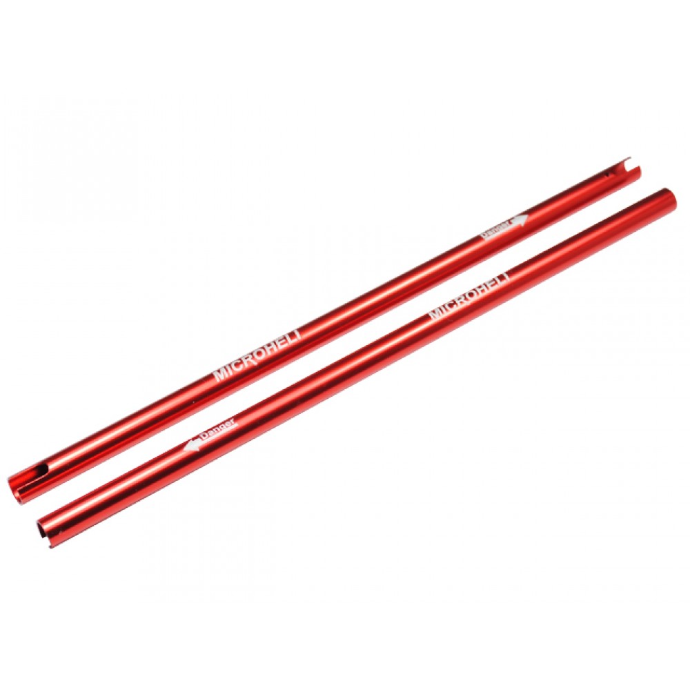 CNC Aluminum 165mm Tail Boom Extension (RED) - BLADE 130 S