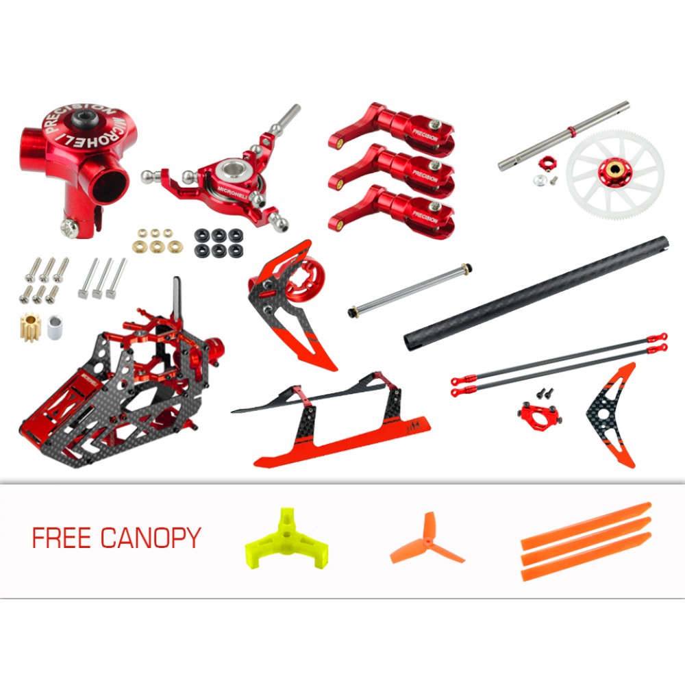 CNC Triple Blades Performance Package (RED) - BLADE 150 S / Smart