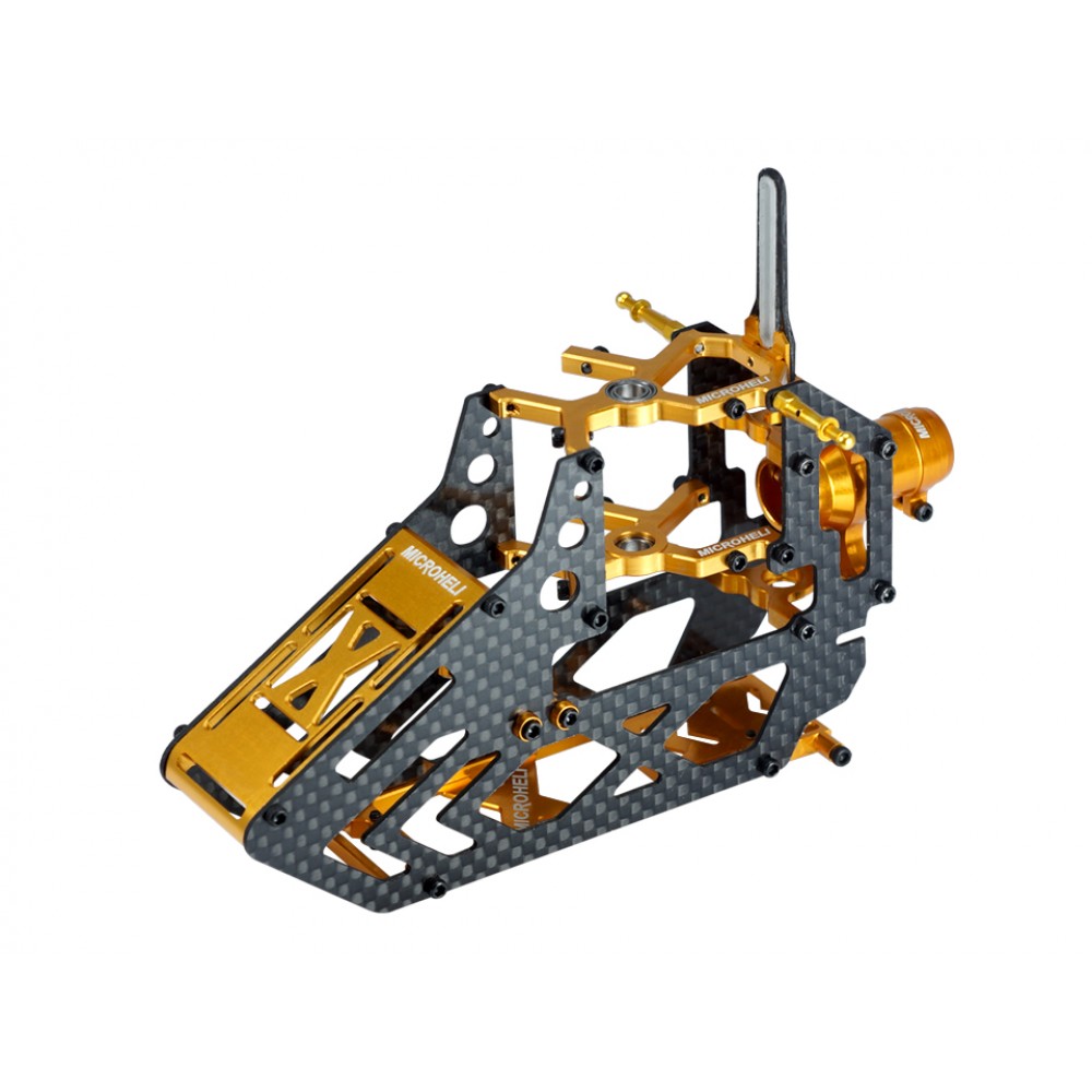 Aluminum/Carbon Fiber Main Frame (GOLD) - BLADE 150 S / Smart