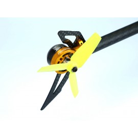 Aluminum Carbon Fiber Tail Motor Mount w/ Fin set (BLACK) - BLADE 150 S / Smart