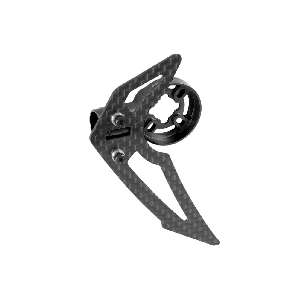 Aluminum Carbon Fiber Tail Motor Mount w/ Fin set (BLACK) - BLADE 150 S / Smart