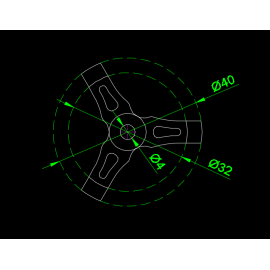 PLA 3D Printed Swashplate Leveler (PP) - BLADE 180 CFX/FUSION 180/130 S/150 S/OMP M2
