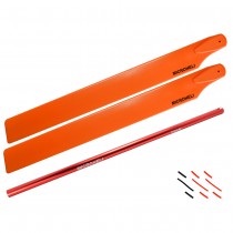Aluminum Tail Boom w/ 250mm Main Blade Extension Combo (RED) - BLADE 230S / V2 / Smart 