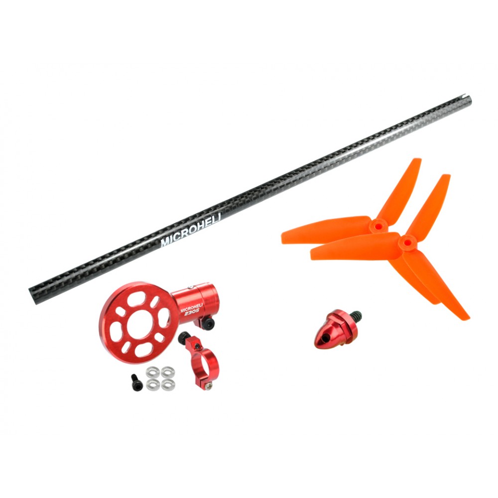 CNC Tail Power Package (RED) - BLADE 250 CFX / 230S / V2 / Smart