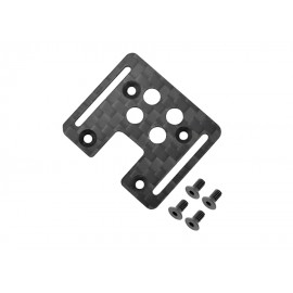 Aluminum/Matte Carbon Fiber Main Frame (RED) - BLADE 230S / V2 / Smart