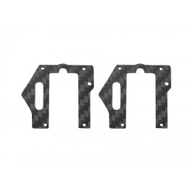 Aluminum/Matte Carbon Fiber Main Frame (RED) - BLADE 230S / V2 / Smart