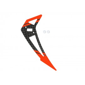 Carbon Fiber Vertical Fin "F" Style (RD) - BLADE 200S / 250CFX / 230S / V2 / Smart
