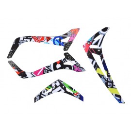 Carbon Fiber Landing Skids w/ Fins Graphic Skin (for MH upgrades 230S/230S V2)