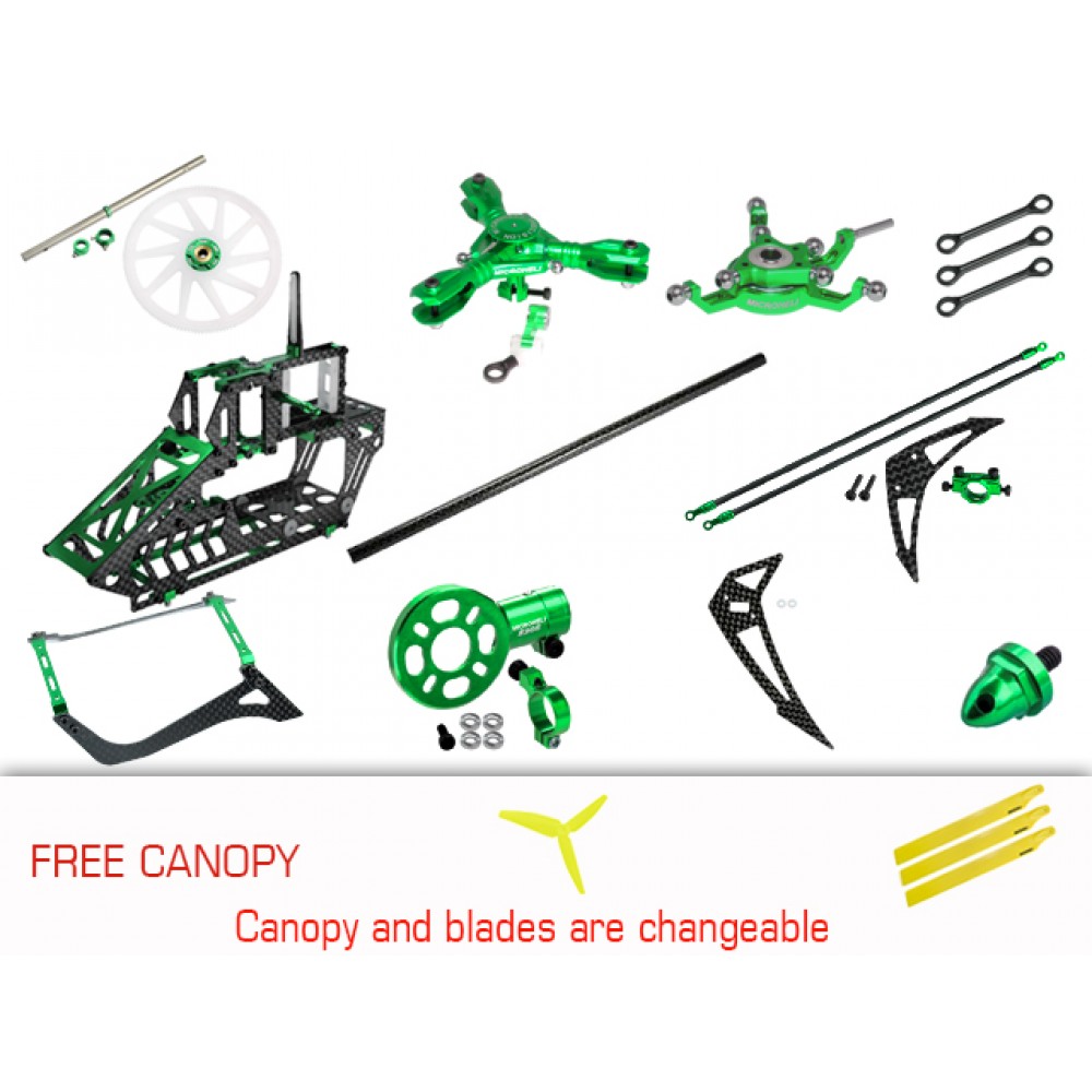 CNC Triple Blades Performance Package (GREEN) - BLADE 230S / V2 / Smart