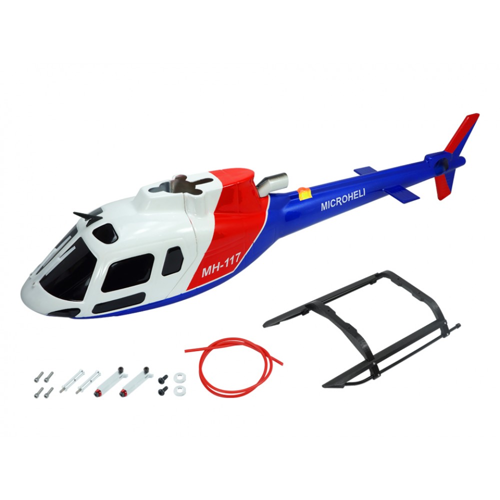 Airbrush Fiberglass AS350 Scale w/ Landing Gear - BLADE 230S / V2 / Smart