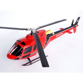 Airbrush Fiberglass AS350 Scale w/ Landing Gear (RD) - BLADE 230S / V2 / Smart