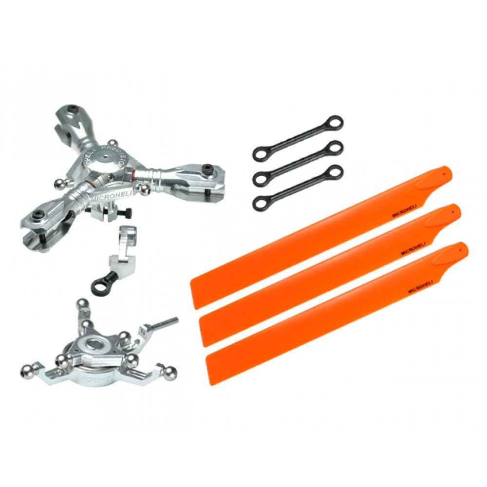 CNC Triple Orange Plastic Blades Conversion set - BLADE 230S / V2 / Smart