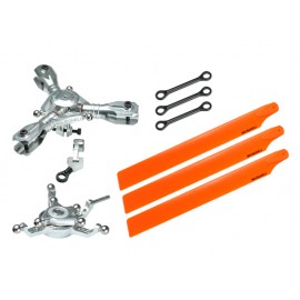 CNC Triple Orange Plastic Blades Conversion set - BLADE 230S / V2 / Smart