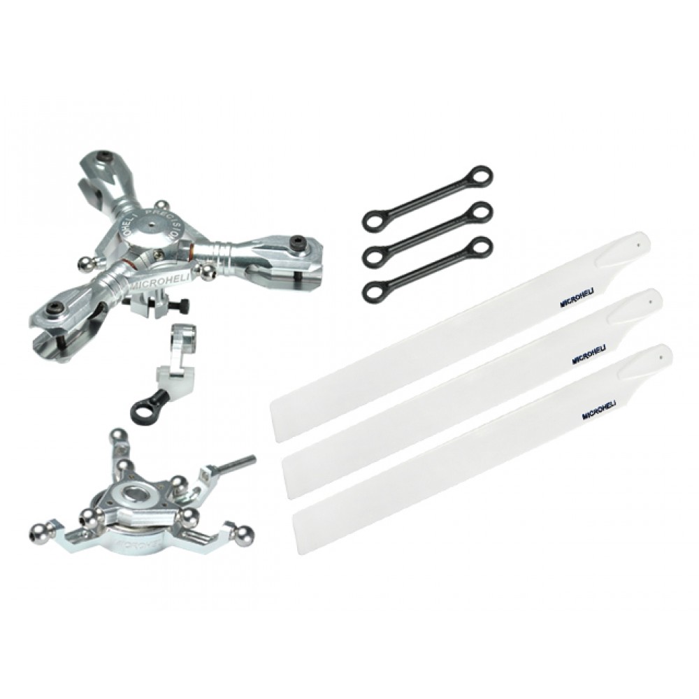 CNC Triple White Plastic Blades Conversion set - BLADE 230S / V2 / Smart