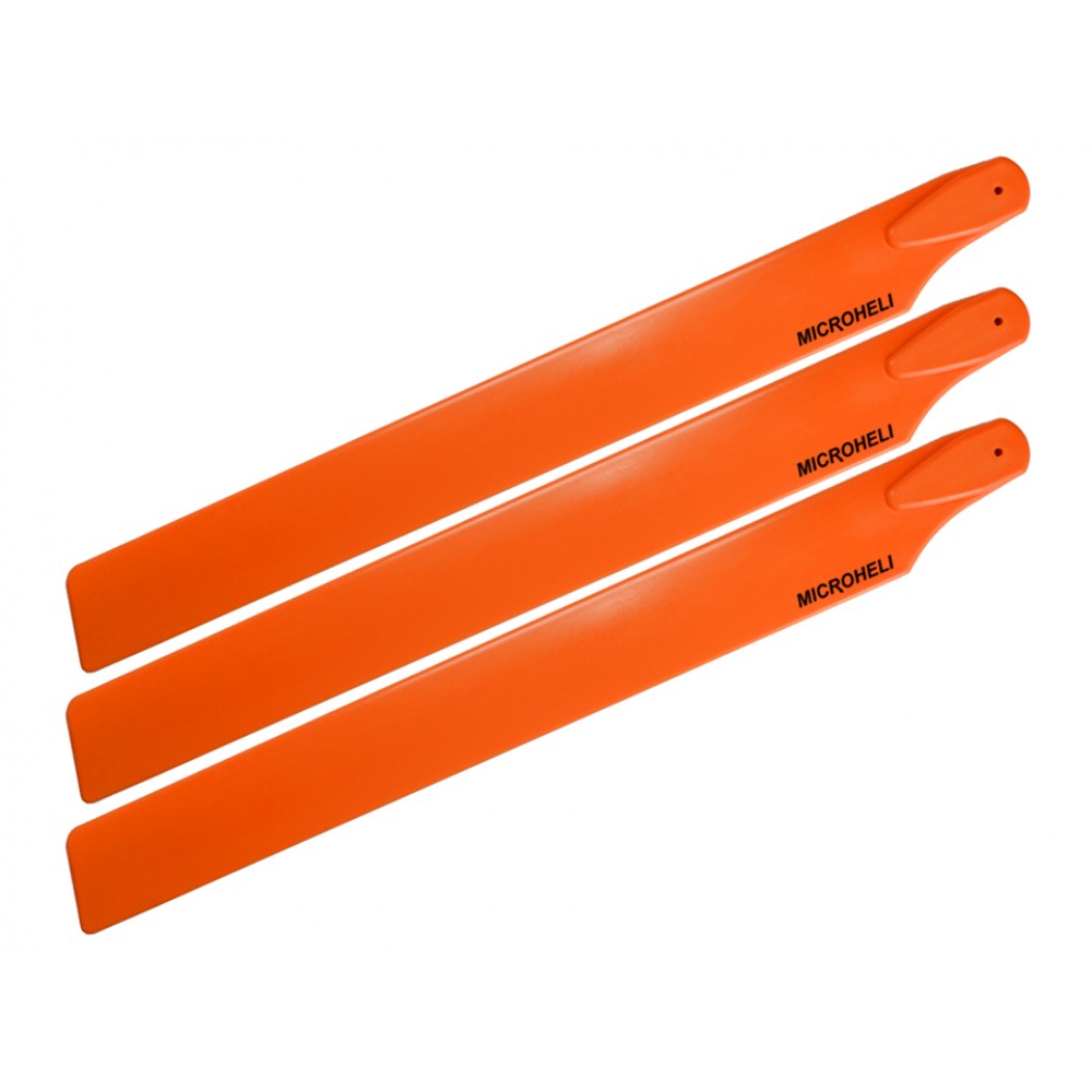 Plastic Triple Main Blade (For MH-23V2001TOR Series)(ORANGE)