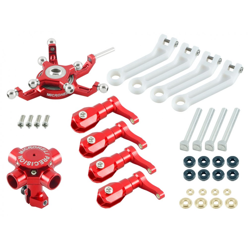 CNC Quad Blades Conversion set (RED) - BLADE 250 CFX / 230S / V2 / Smart