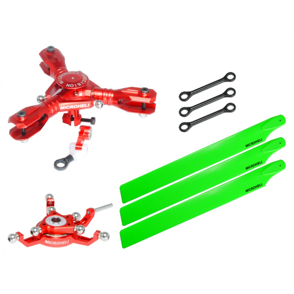 CNC Triple Green Plastic Blades Conversion set (RED) - BLADE 230S / V2 / Smart