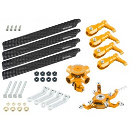 CNC Quad Carbon Fiber Blades Conversion set (GOLD) - BLADE 230S / V2 / Smart