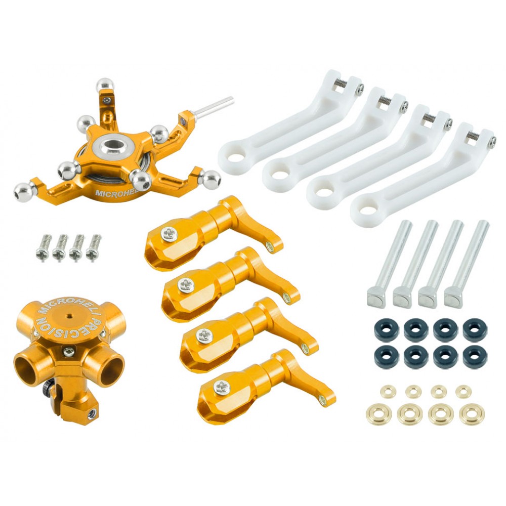 CNC Quad Blades Conversion set (GOLD) - BLADE 250 CFX / 230S / V2 / Smart