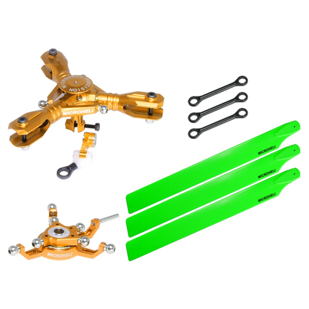 CNC Triple Green Plastic Blades Conversion set (GOLD) - BLADE 230S / V2 / Smart