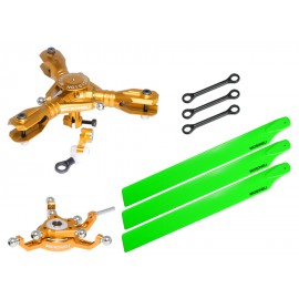 CNC Triple Green Plastic Blades Conversion set (GOLD) - BLADE 230S / V2 / Smart