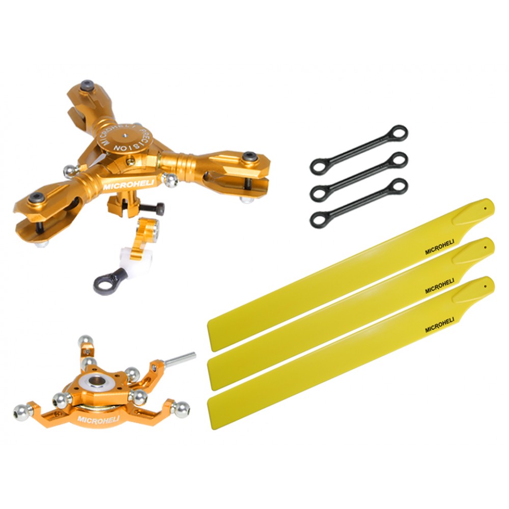 CNC Triple Yellow Plastic Blades Conversion set (GOLD) - BLADE 230S / V2 / Smart