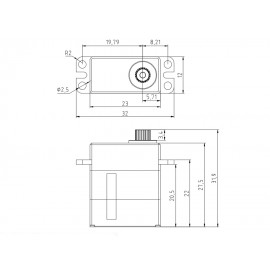 Precision HV Micro Servo Full Metal Gear Set - BLADE 250 CFX / 270 CFX / Fusion 270 / 230S / 230S V2
