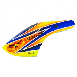 XCanopy Airbrush Fiberglass Angry Owl Canopy - BLADE REVOLUTION 235 CP