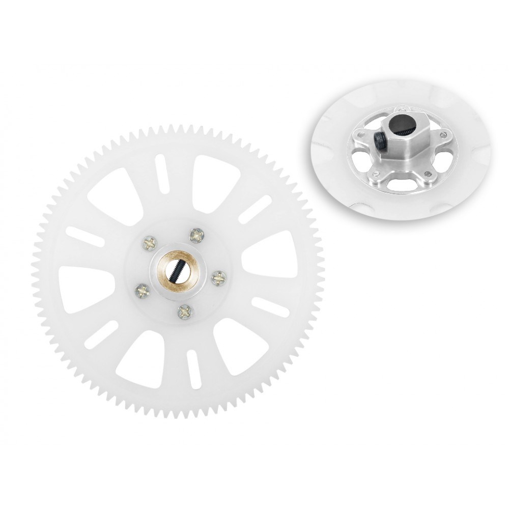 CNC Delrin Main Tail Drive Gear w/ Aluminum Hub set - BLADE 450X / 330X / 330S